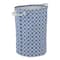 DII® Round Lattice PE-Coated Cotton Polyester Laundry Hamper